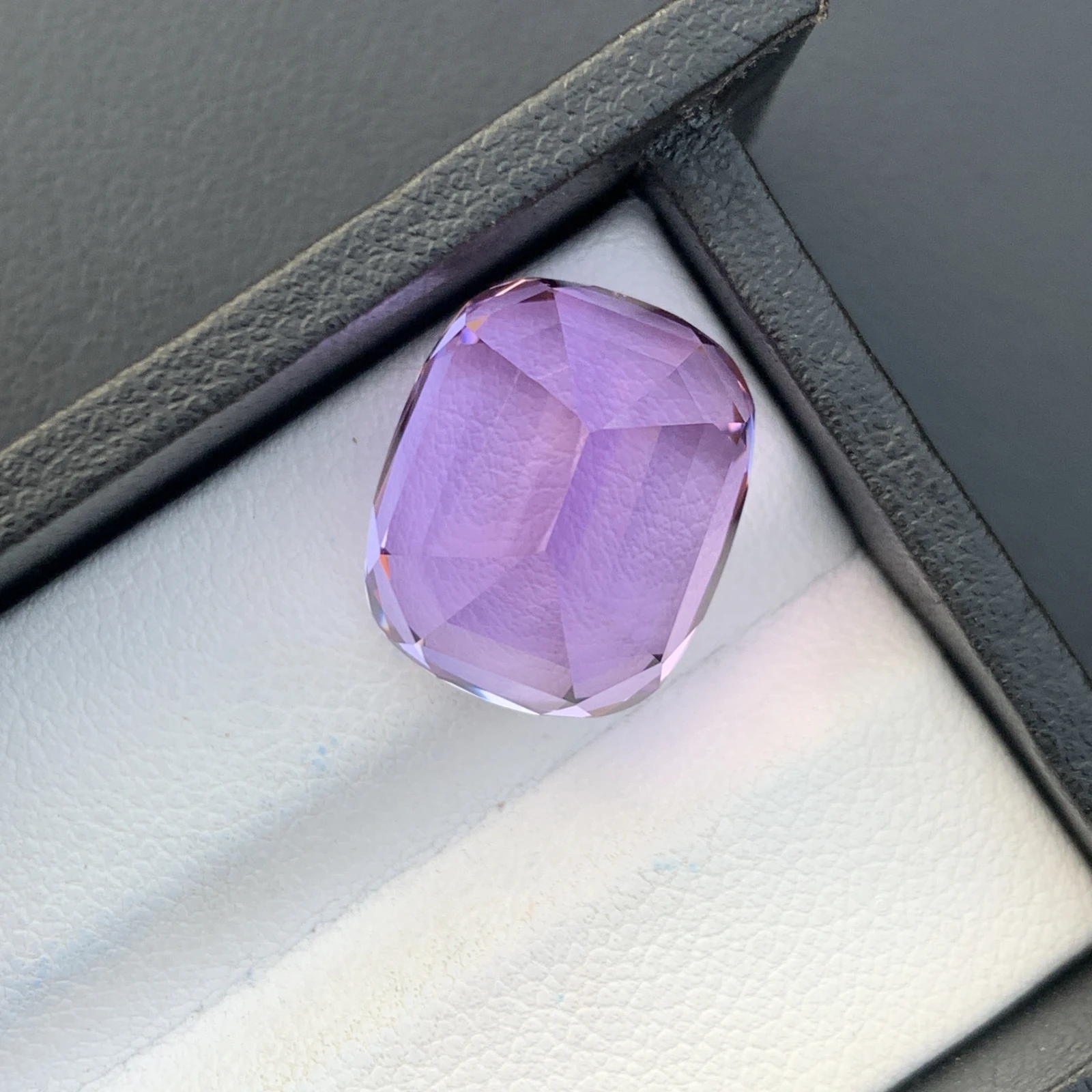 18.75ct Natural Unheated Purple Kunzite Cushion Shape Loose Gemstone from Afghanistan — view 16